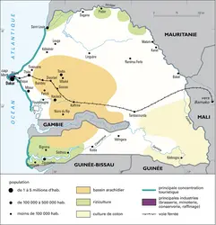 Sénégal : population et activités - crédits : Encyclopædia Universalis France