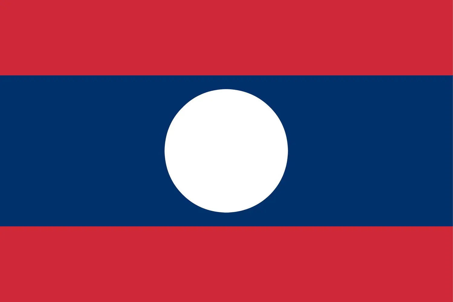 Laos : drapeau