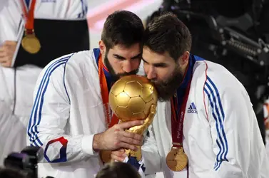 Nikola et Luka Karabatic - crédits : Christina Pahnke/ sampics/ Corbis/ Corbis Sport/ Getty Images