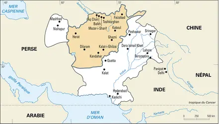 Afghanistan : frontières - crédits : Encyclopædia Universalis France