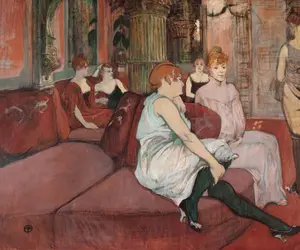 Au salon de la rue des Moulins, Toulouse-Lautrec - crédits : Imagno/ Getty Images