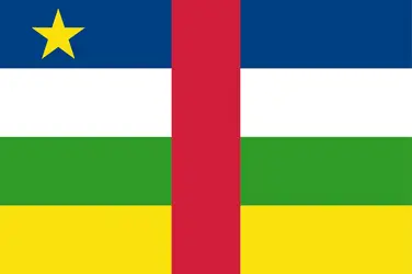 Centrafricaine (République) : drapeau - crédits : Encyclopædia Universalis France