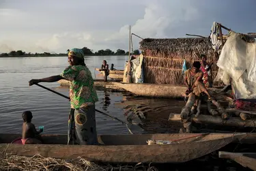 Port de Mbandaka, République démocratique du Congo - crédits : Per-Anders Pettersson/ Getty Images