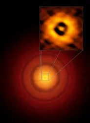 Disque protoplanétaire autour de l’étoile TW Hydrae - crédits : S. Andrews/ Harvard-Smithsonian CfA ; ALMA/ ESO/ NAOJ/ NRAO