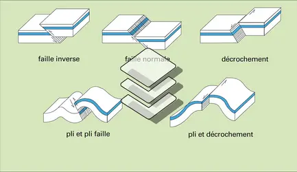 Déformations de l'écorce terrestre - crédits : Encyclopædia Universalis France