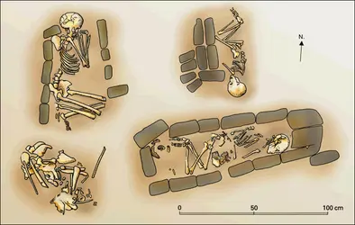 Tombe néolithique à Mehrgarh (Pakistan) - crédits : Encyclopædia Universalis France