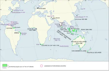 Empire colonial hollandais - crédits : Encyclopædia Universalis France