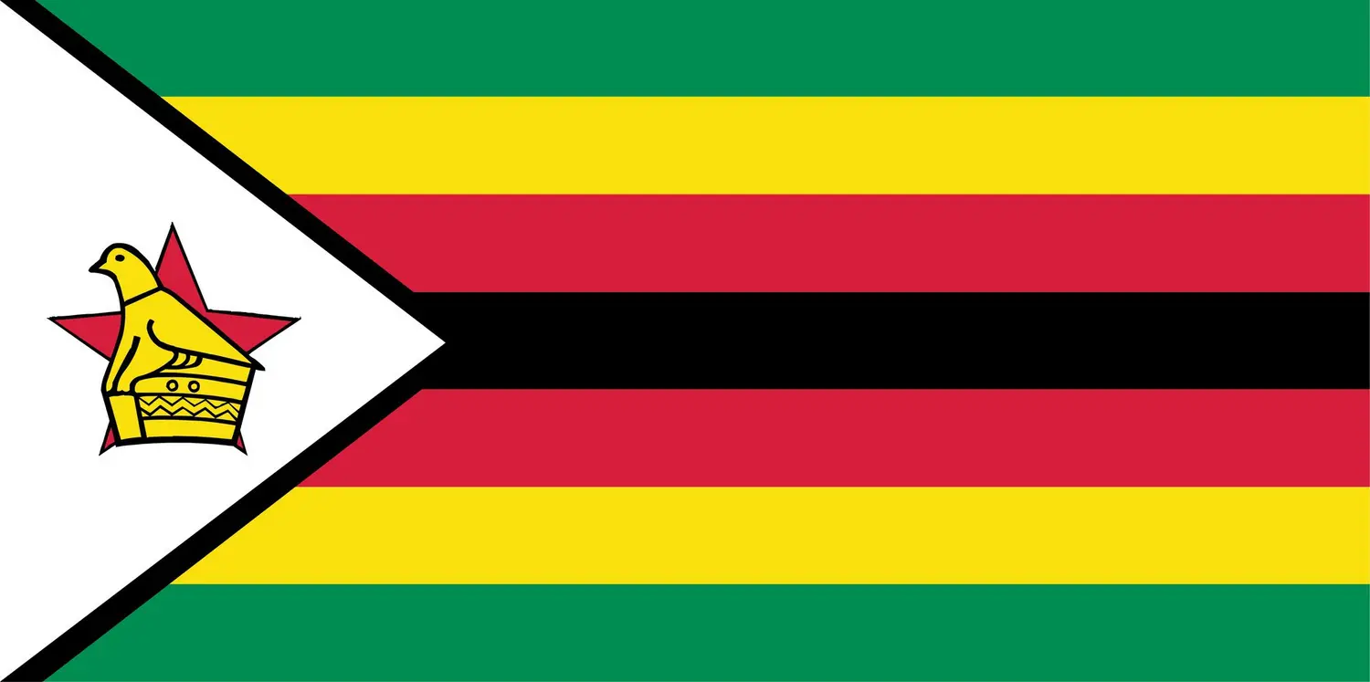 Zimbabwe : drapeau