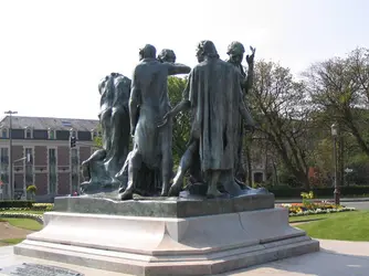 Monument aux bourgeois de Calais, A. Rodin - crédits : Simon Bilbault