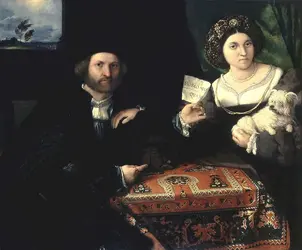 <it>Double Portrait d'un homme et de sa femme</it>, L. Lotto - crédits :  Bridgeman Images 