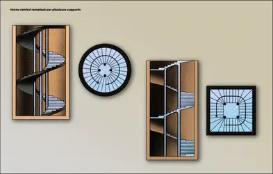 Escaliers tournants sans noyau plein, 2 - crédits : Encyclopædia Universalis France