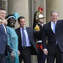 Nicolas Sarkozy clôture le Grenelle Environnement - crédits : Eric Feferberg/ AFP