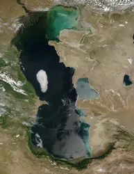 Mer Caspienne - crédits : Jacques Descloîtres, Modis Land Rapid Response Team/ GSFC/ NASA