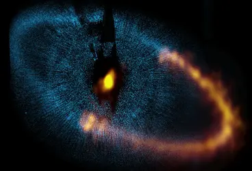 L'étoile brillante Fomalhaut (alpha Poisson austral) - crédits : NRAO/ NAOJ/ ESO/ ALMA