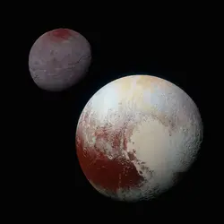 Pluton et Charon - crédits : NASA/ Johns Hopkins University Applied Physics Laboratory/ Southwest Research Institute.