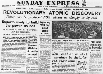 Utilisation pacifique de l'atome - crédits : Express Newspapers/ Getty Images