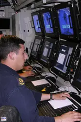 Poste central de navigation et d'opération d'un sous-marin - crédits : DCNS