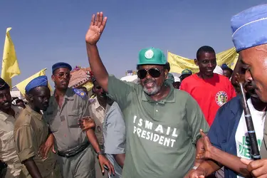 Ismaël Omar Guelleh, 1999 - crédits : Alexander Joe/ AFP