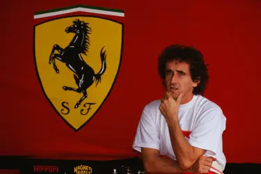 Alain Prost, 1990 - crédits : Patrick Behar/ Corbis/ Getty Images