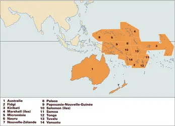 Océanie - crédits : Encyclopædia Universalis France