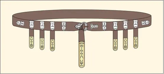 Garniture de ceinture lombarde à pendentifs multiples - crédits : Encyclopædia Universalis France