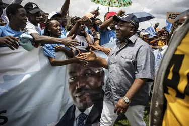 Campagne présidentielle au Gabon, 2016 - crédits : Marco Longari/ AFP