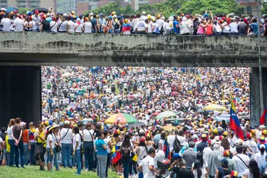 Manifestation à Caracas, Venezuela, 2017 - crédits : Jimmy Villalta/ VWPics/ Age fotostock