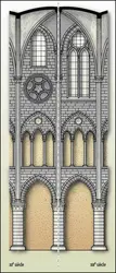 Cathédrale Notre-Dame de Paris : élévation de la nef - crédits : Encyclopædia Universalis France