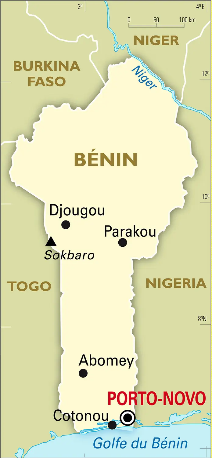 Bénin : carte générale