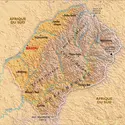 Lesotho : carte physique - crédits : Encyclopædia Universalis France