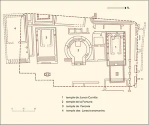 Largo Argentina (porticus Minucia) à Rome - crédits : Encyclopædia Universalis France