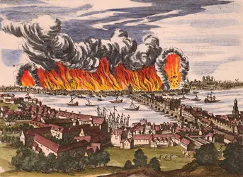 Incendie de Londres, septembre 1666 - crédits : AKG-images
