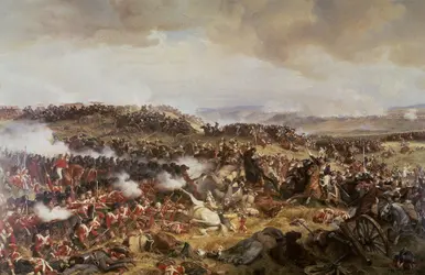 <it>La Bataille de Waterloo</it>, F. Phillippoteaux - crédits : AKG-images
