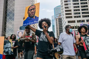 Justice pour George Floyd, 2021 - crédits : Brandon Bell/ Getty Images North America/ Getty Images/ AFP