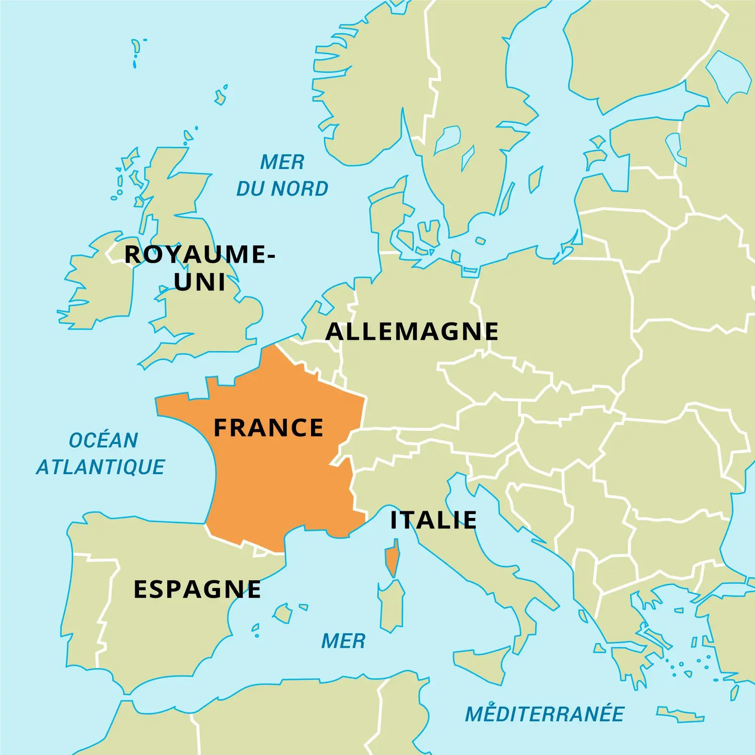 France : carte de situation
