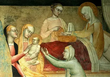 <it>La Naissance de la Vierge</it>, G. da Milano - crédits : G. Nimatallah/ De Agostini/ Getty Images