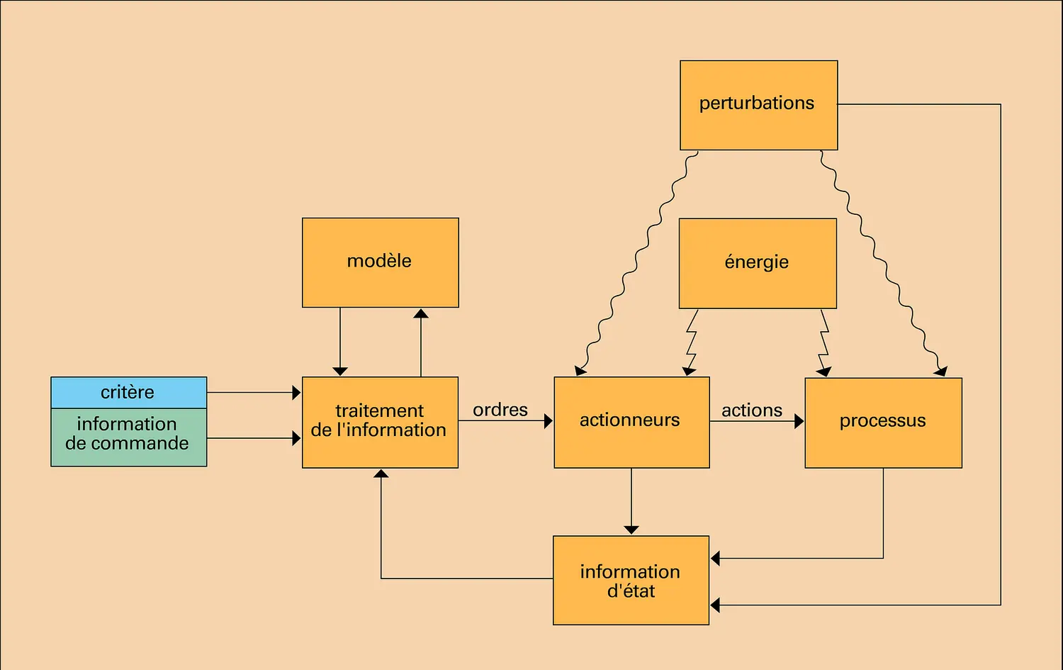 Processus d'action : structure