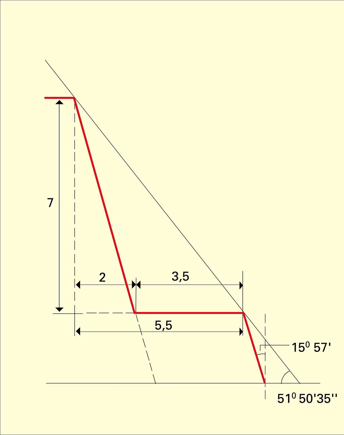 Pyramide de Meïdoum : profil en gradins