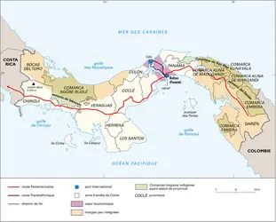 Panamá : territoire et activités - crédits : Encyclopædia Universalis France