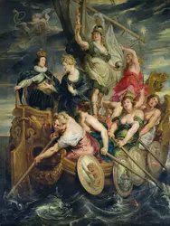 <it>La Majorité de Louis XIII. La reine remet les affaires au roi, le 20 octobre 1614</it>, P. P. Rubens - crédits :  Bridgeman Images 