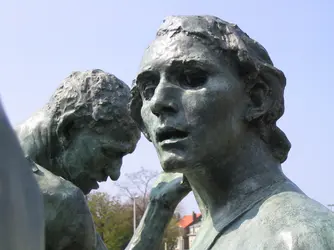 Monument aux bourgeois de Calais, A. Rodin - crédits : Simon Bilbault