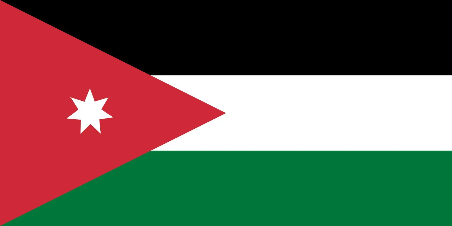 Jordanie : drapeau
