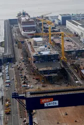 Chantiers navals de Saint-Nazaire - crédits : B. Biger/ Aker Yards