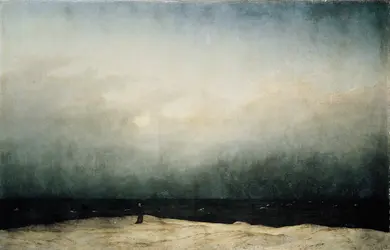 Moine au bord de la mer, C. D. Friedrich - crédits : J. P. Anders, Bildarchiv Preussischer Kulturbesitz, Berlin