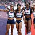 Agnès Raharolahy, Floria Gueï, Muriel Hurtis et Marie Gayot (de gauche à droite) - crédits : Steffen Schmidt/ EPA