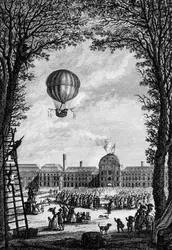 Vol en ballon de J. Charles et N. Robert - crédits : Hulton Archive/ Getty Images