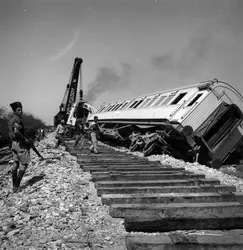 Attentat en Palestine, 1947 - crédits : Keystone/ Hulton Archive/ Getty Images