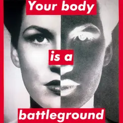 <em>Untitled (Your Body is a Battleground)</em>, B. Kruger - crédits : Courtesy of Barbara Kruger/ The Broad Art Foundation, Santa Monica