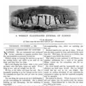 Premier numéro de <em>Nature</em> - crédits : © 1869, Springer Nature