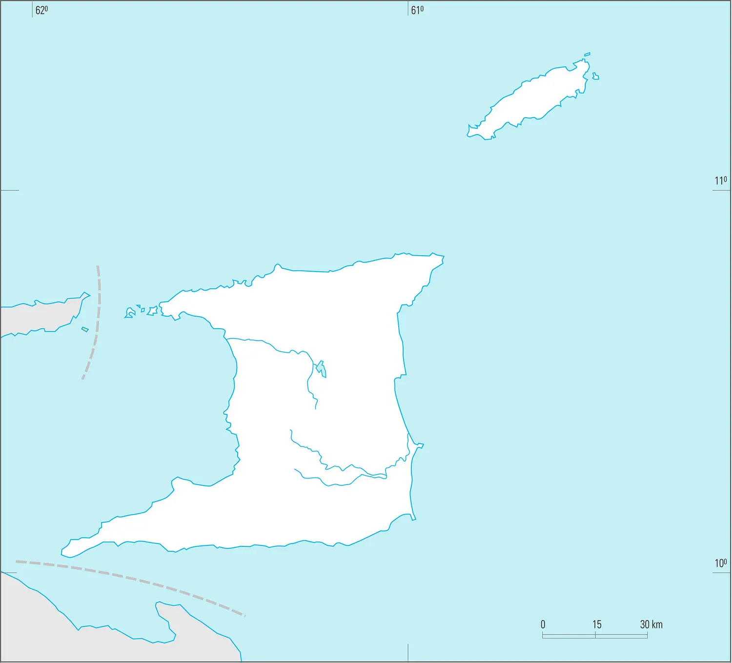 Trinité Et Tobago Carte Vierge Média Encyclopædia Universalis